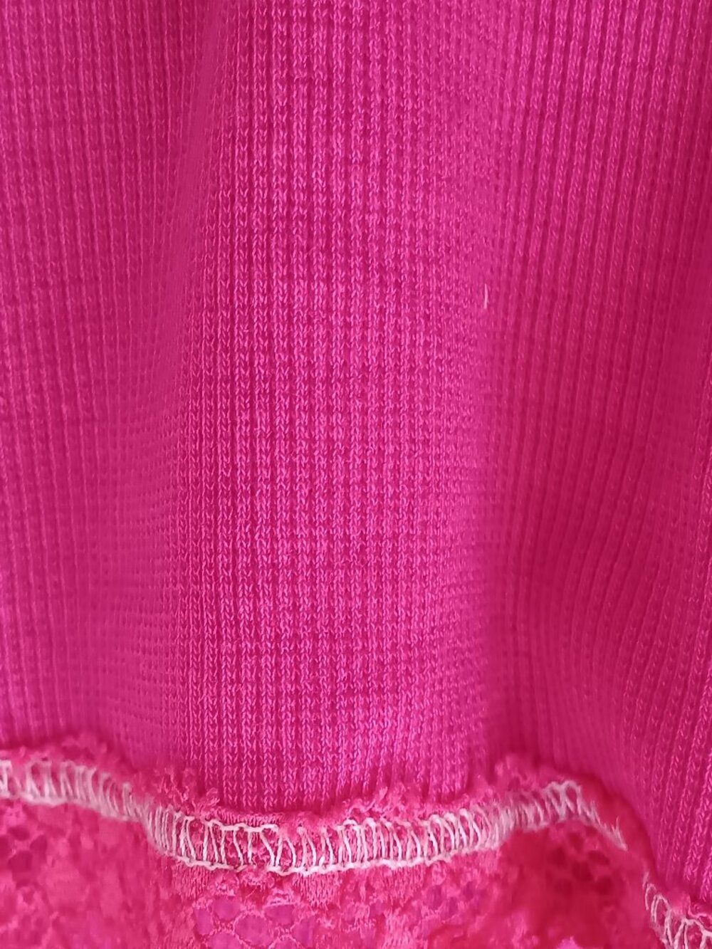 Fat Face Pink Ribbed Tank Top 10 - Picture 5 of 7